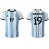 Argentina Nicolas Otamendi #19 Hemmatröja VM 2022 Korta ärmar